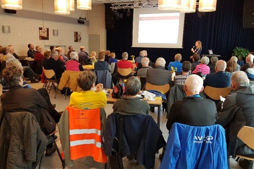 Presentatie voorafgaand aan de wandeling.