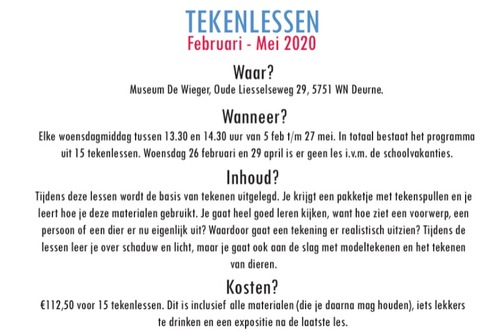 Informatie tekenlessen