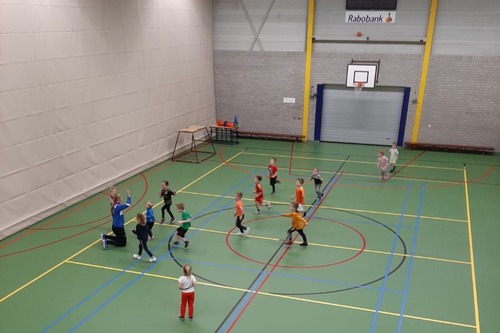 Sportende kinderen