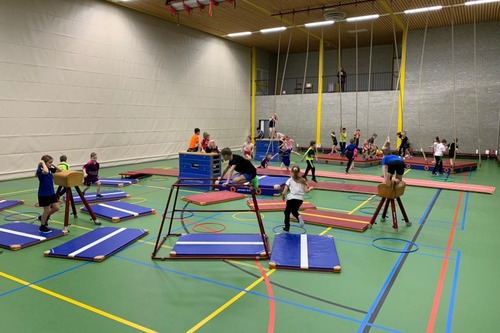 Sportende kinderen