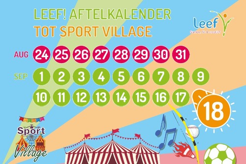 Aftelkalender tot aan SportVillage