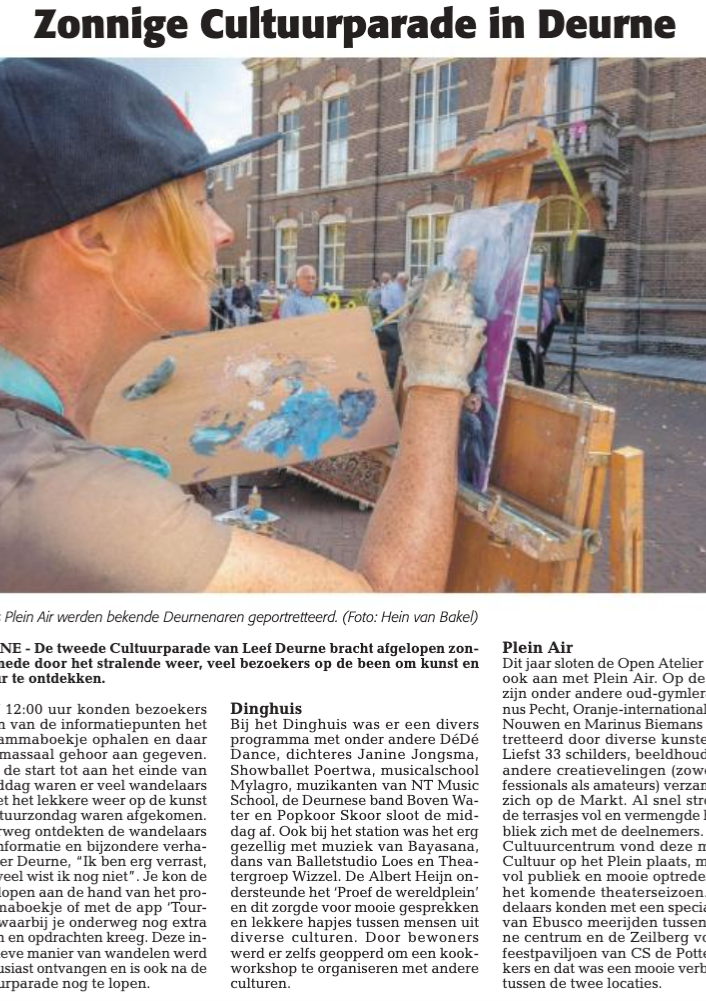 Download het PDF-document 'Zonnige Cultuurparade in Deurne'