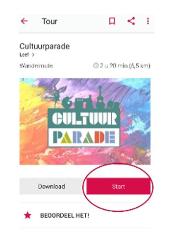 Uitleg gebruik Izi.travel app voor Cultuurparade
