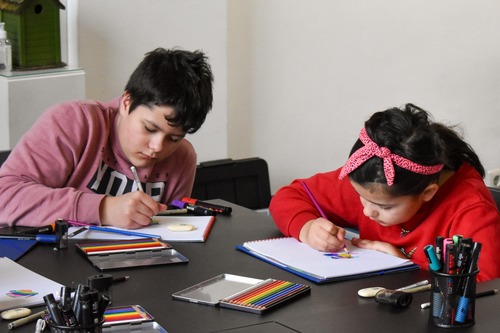 Tekenles in het Grote Atelier